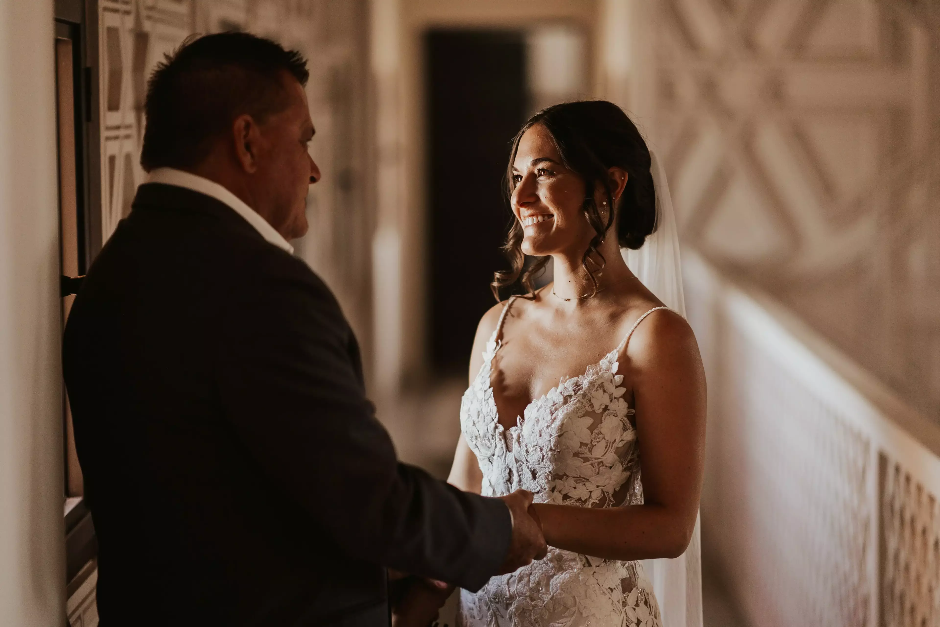 bride and dad