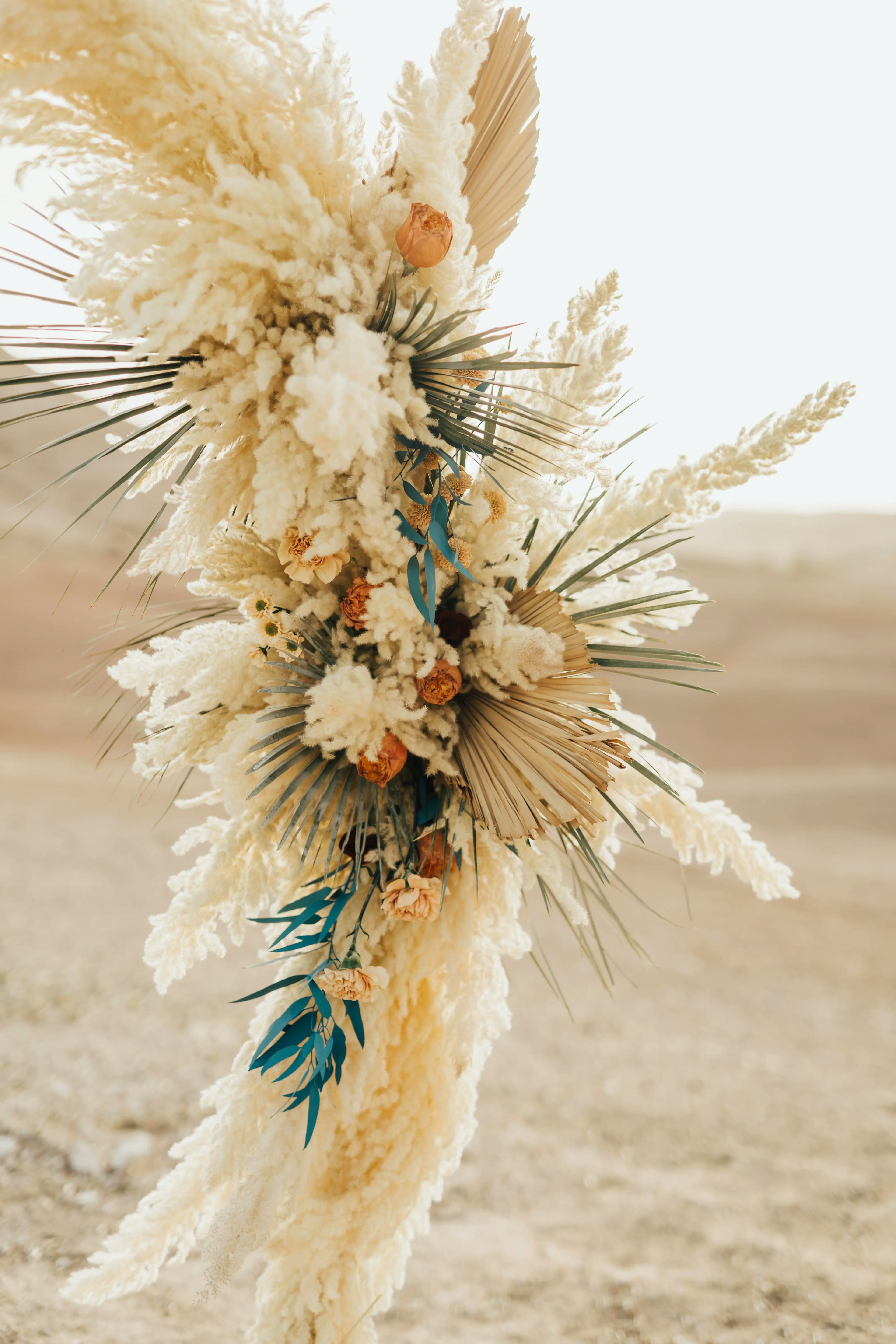 Wedding ceremony flowers Marrakech