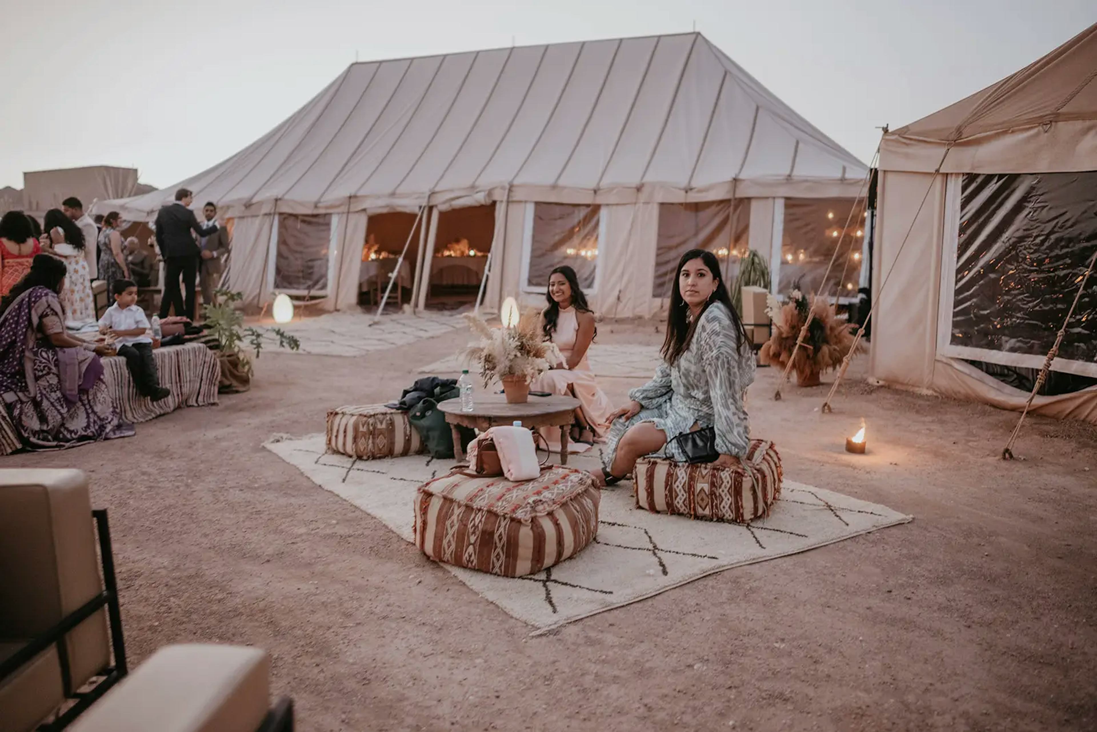 desert camp wedding in Marrakech