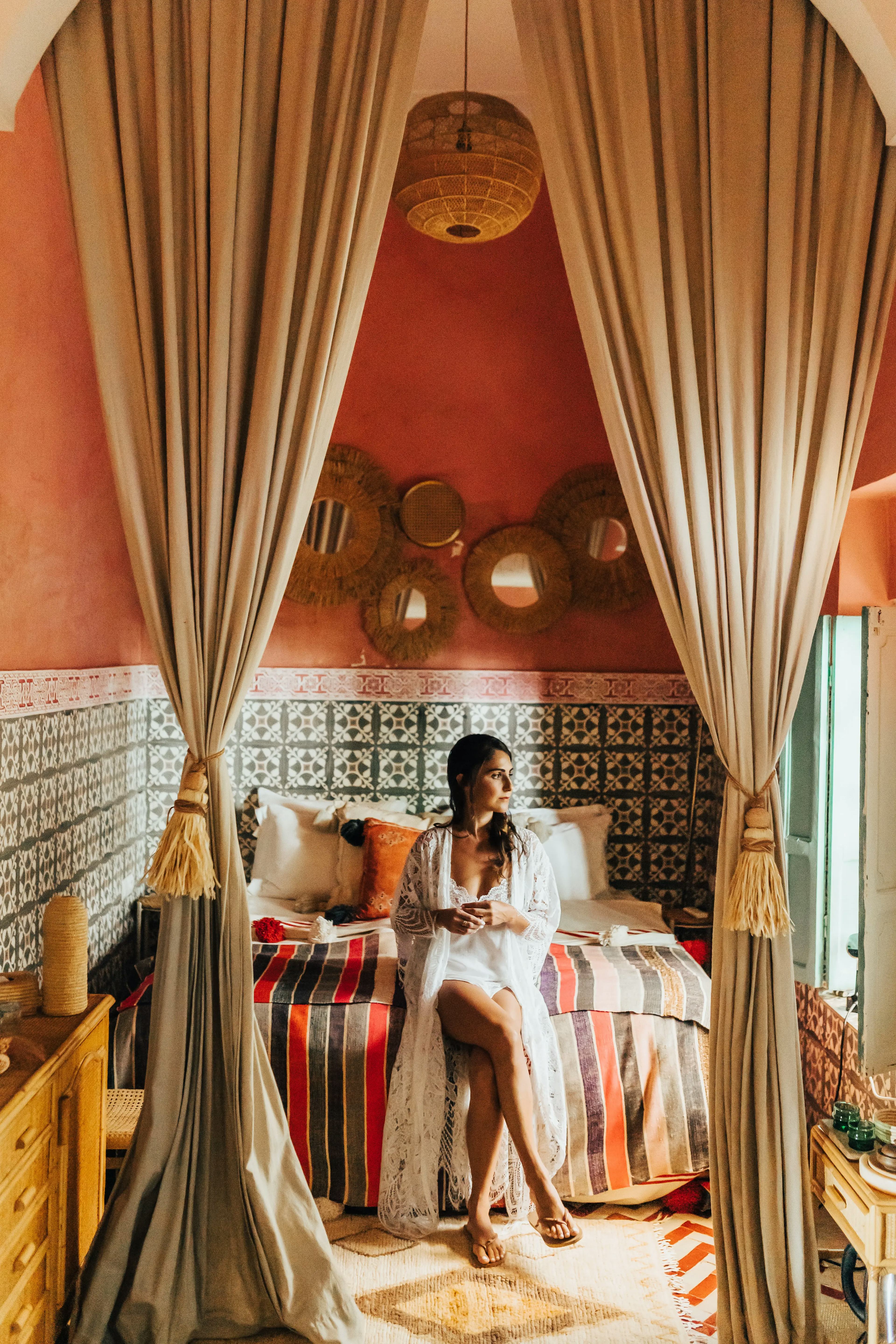 Bridal suite in Marrakech Riad