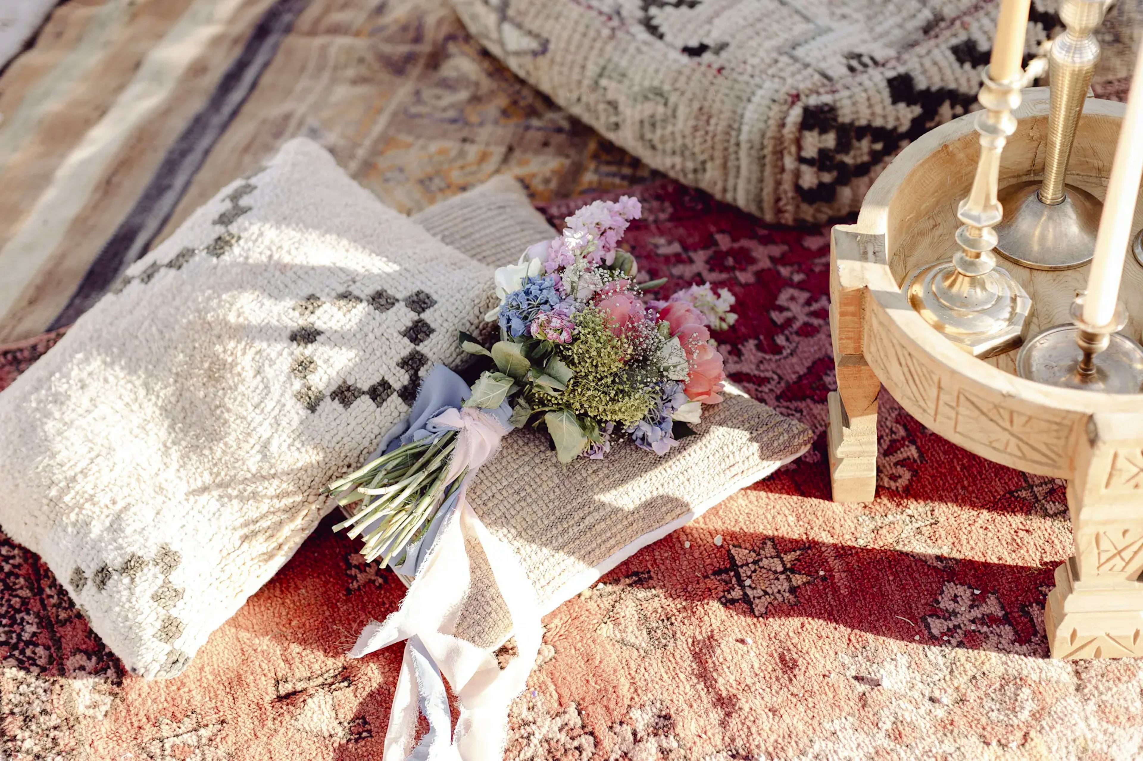 Morocco desert wedding decor