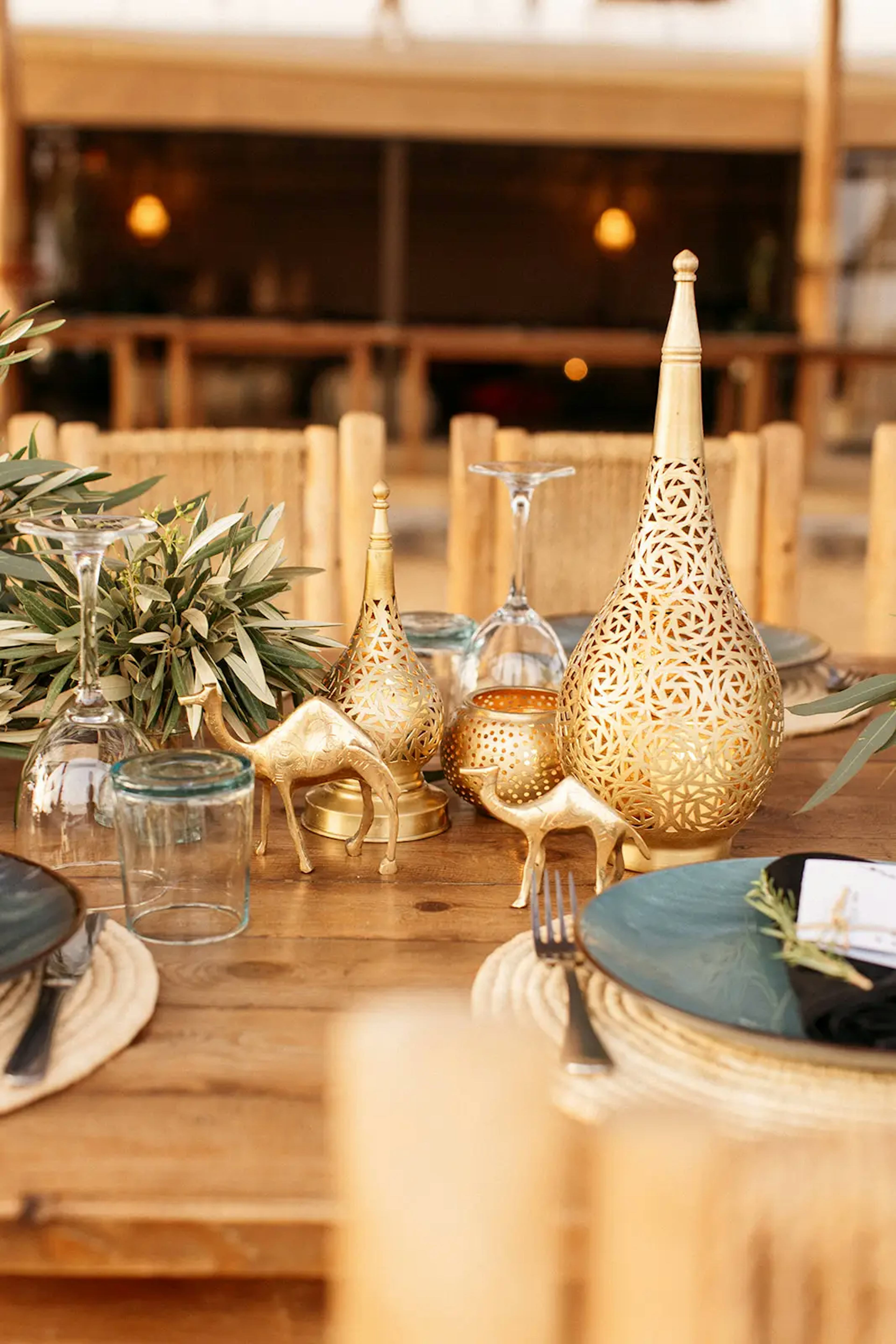 Moroccan wedding table decor