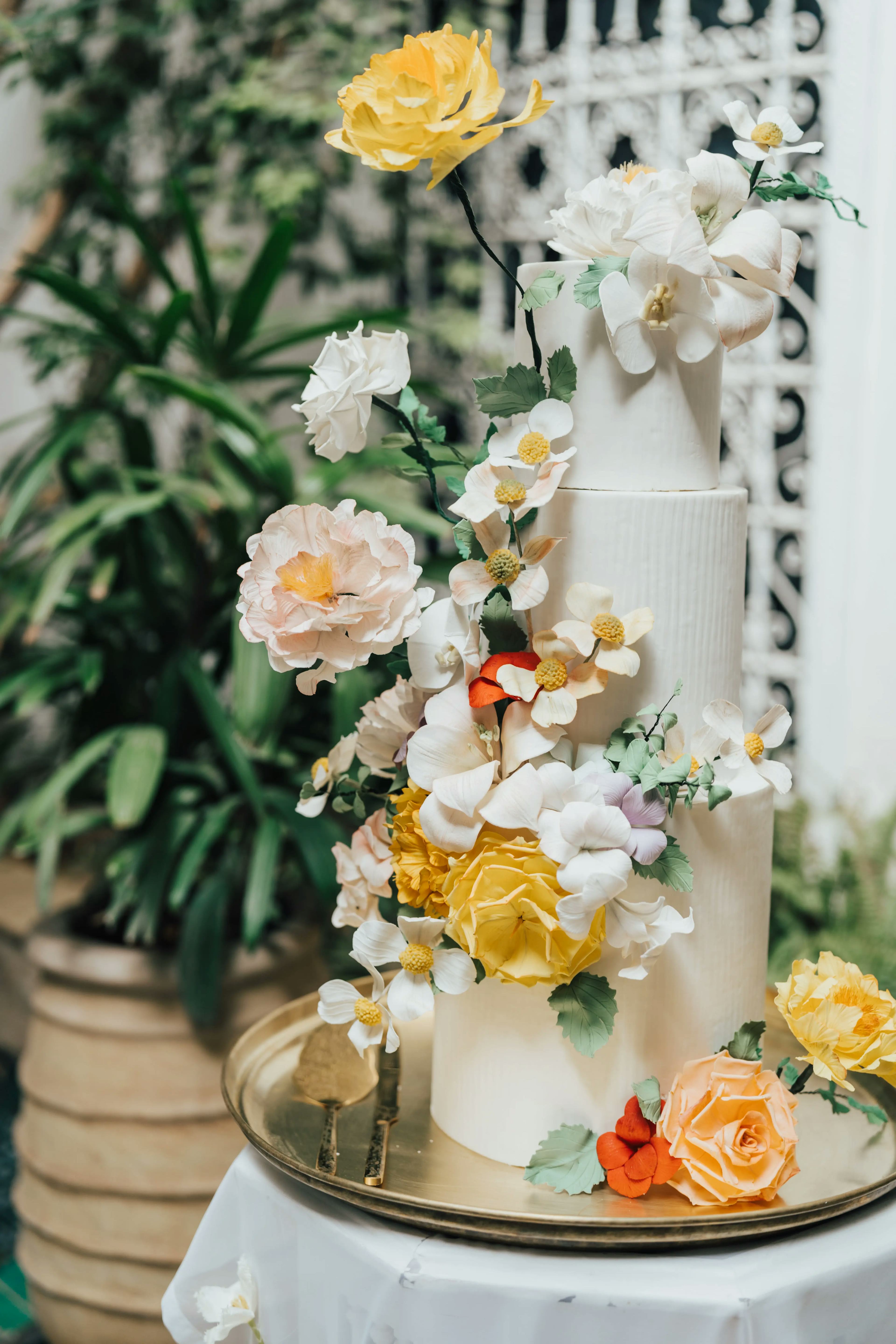 Riad Yasmine-Flower wedding cake