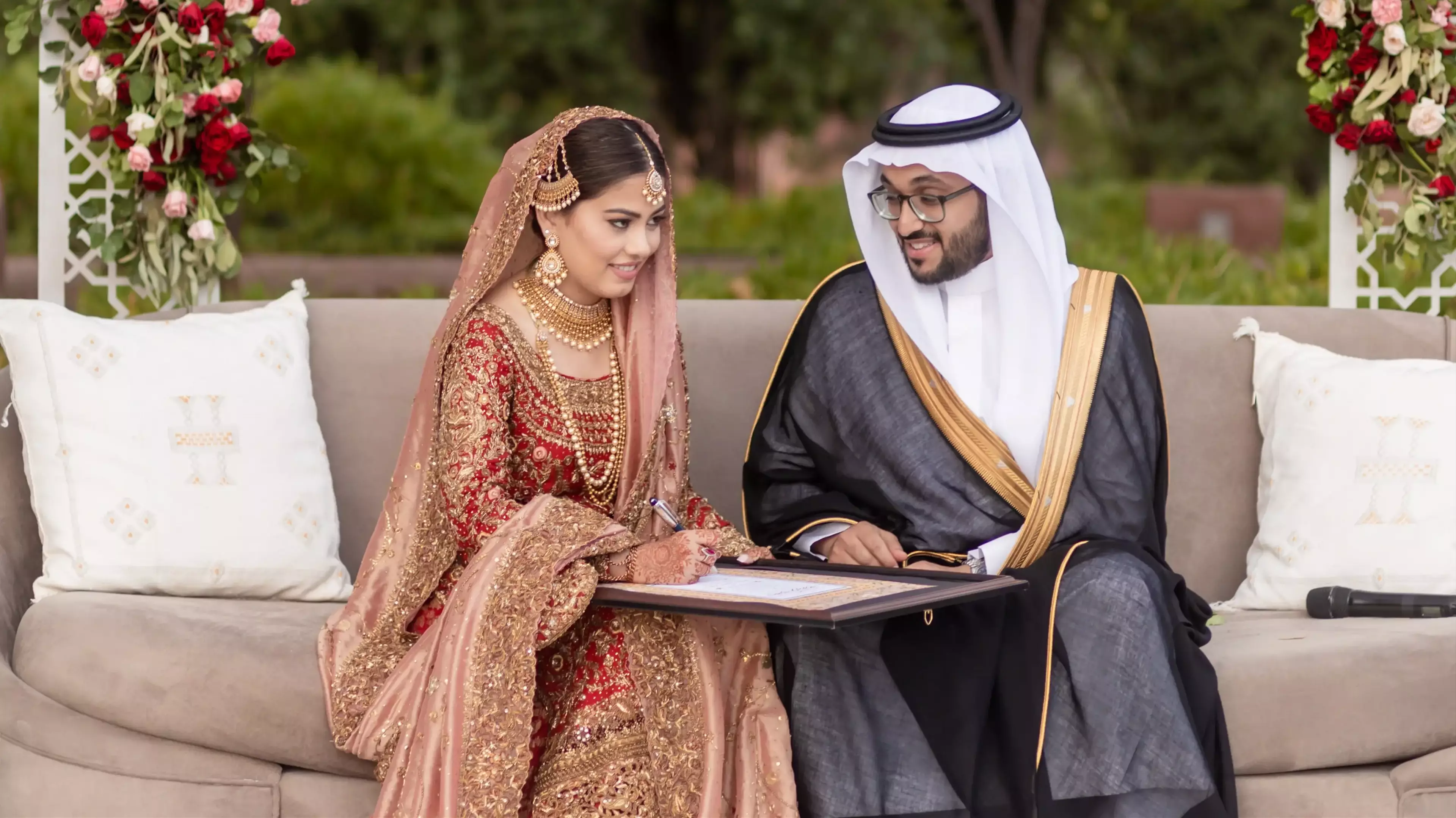 Bride and groom ceremony