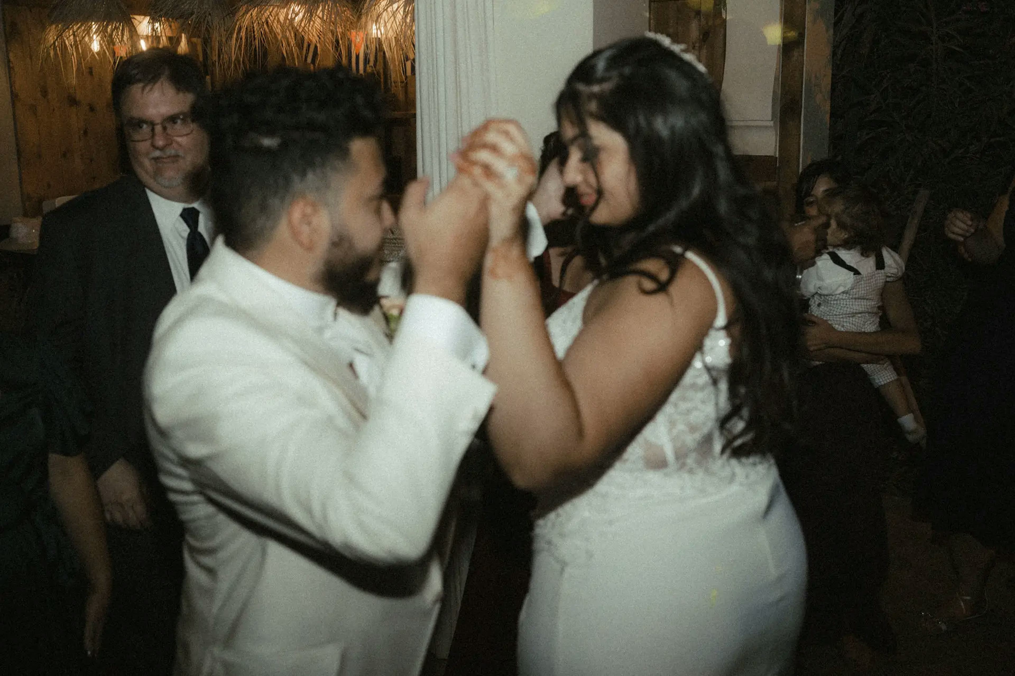 Brides on the dance floor 