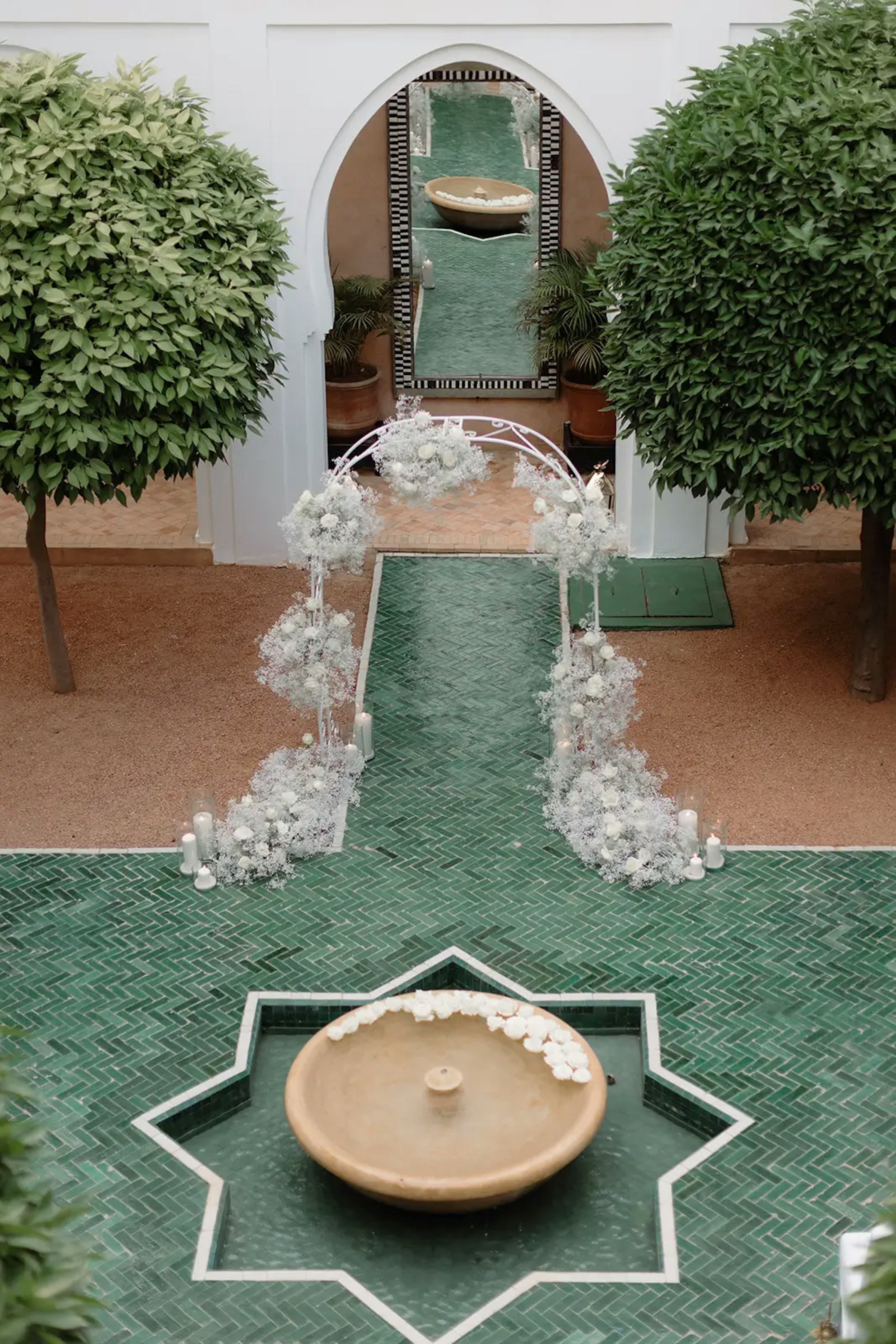 Riad wedding ceremony in Marrakech