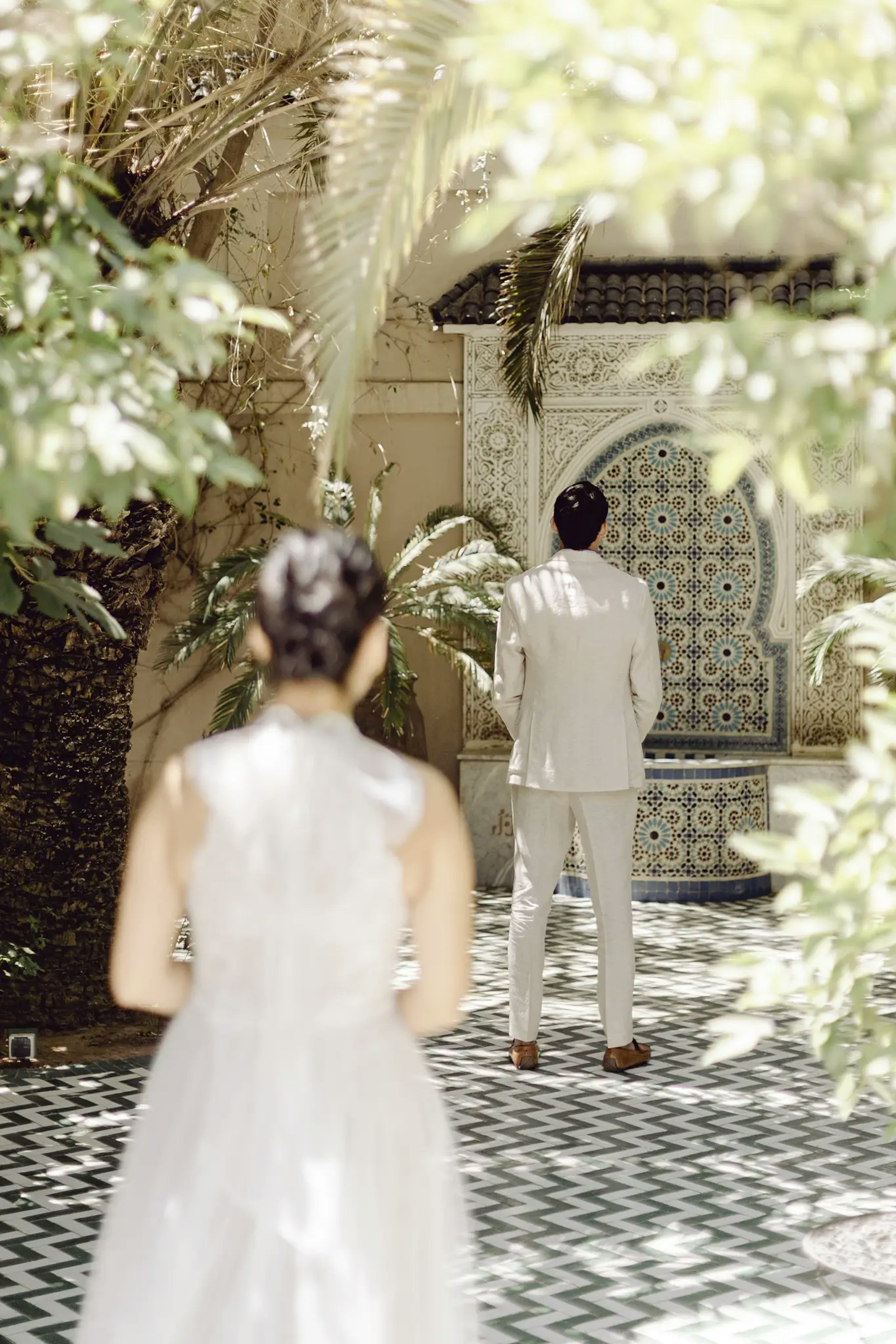 Romantic destination wedding in Morocco