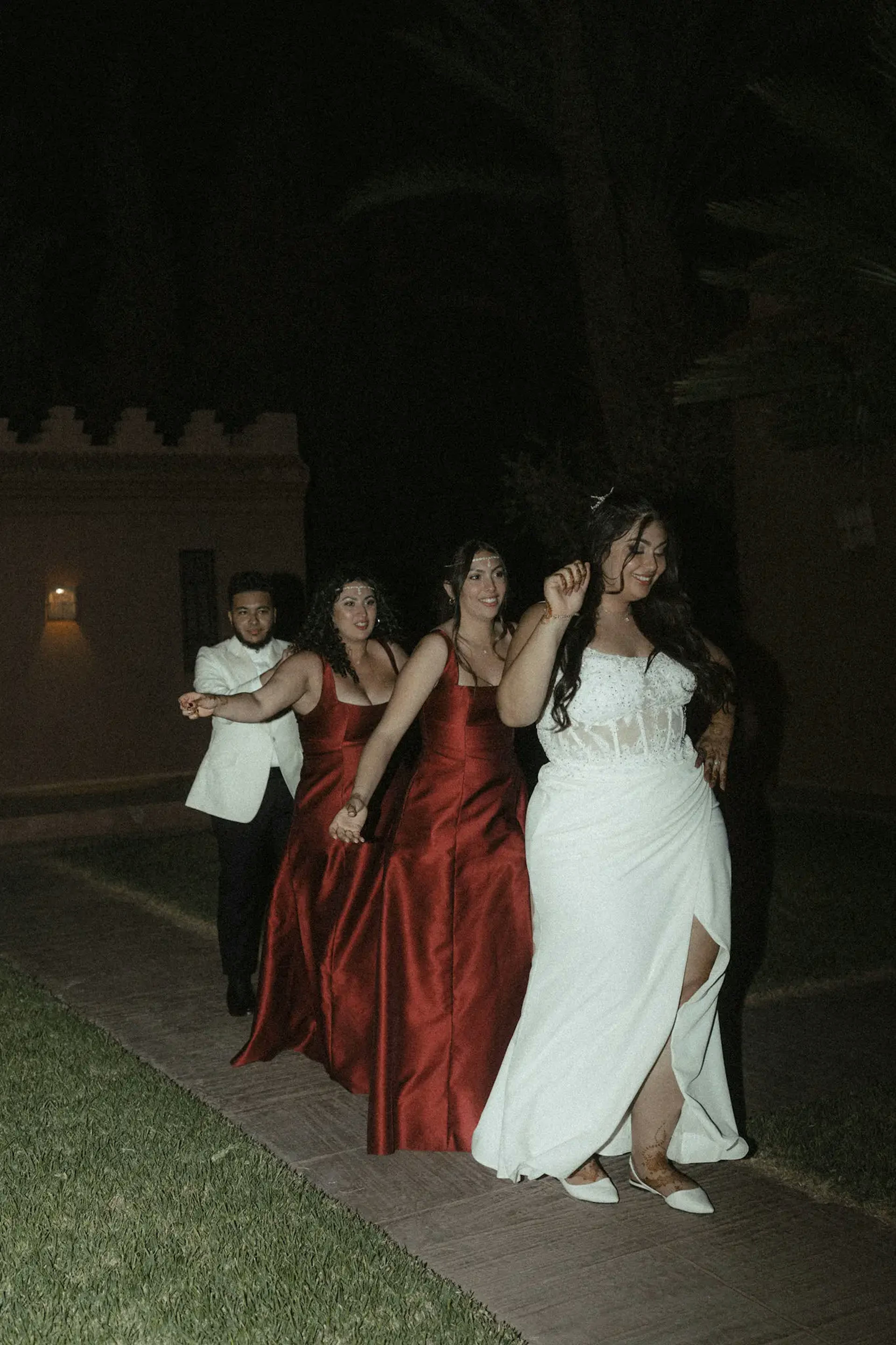 Bride dance with their witnesses 