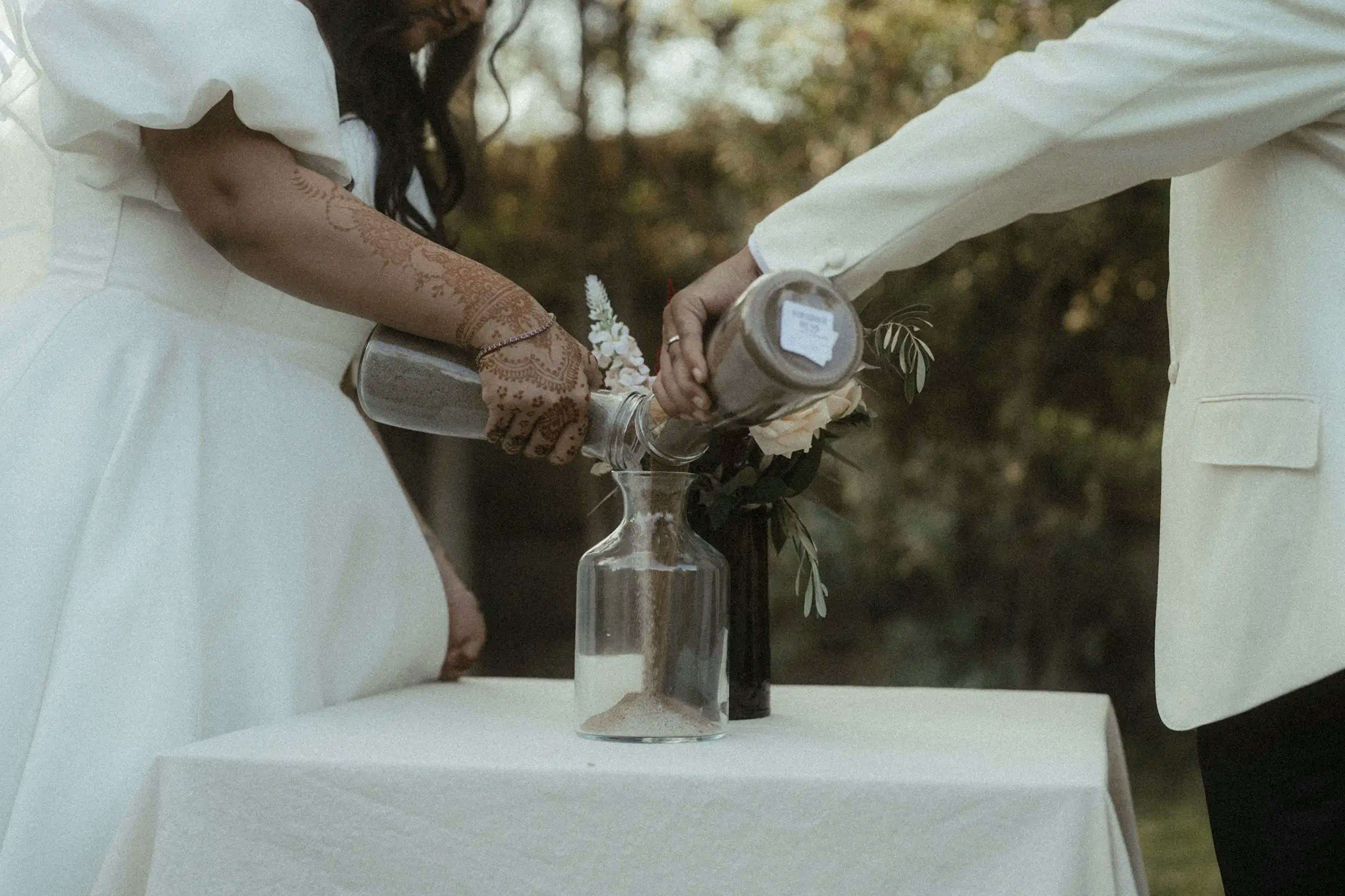 Ritual during the ceremony